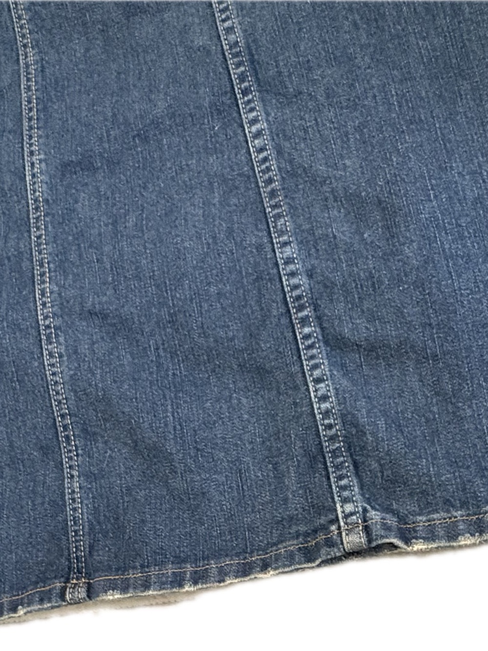 Lucky Brand Vintage Y2K Denim Maxi Skirt Destiny Made in USA Size 12/31 - Picture 9 of 14